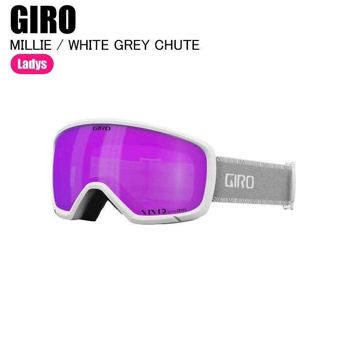 GIRO ジロ MILLIE ミリー WHITE GREY CHUTE 7166498 スキー スノーボード ゴーグル アジアンフィット レディース GIRO ジロ MILLIE ミリー WHITE GREY CHUTE 7166498 スキー