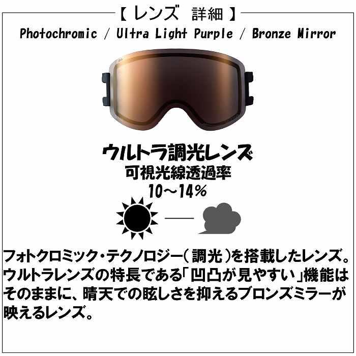DICE ダイス GOODMAN グッドマン WHO GM64276 スキー スノーボード ゴーグル 調光レンズ DICEゴーグル ダイスゴーグルSTの画像