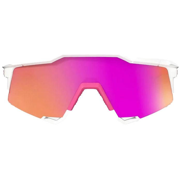 100% SPEEDCRAFT ピンクホワイト ワンハンドレッド サングラス 100% ワンハンドレッド SPEEDCRAFT スピードクラフト Matte White/Pink