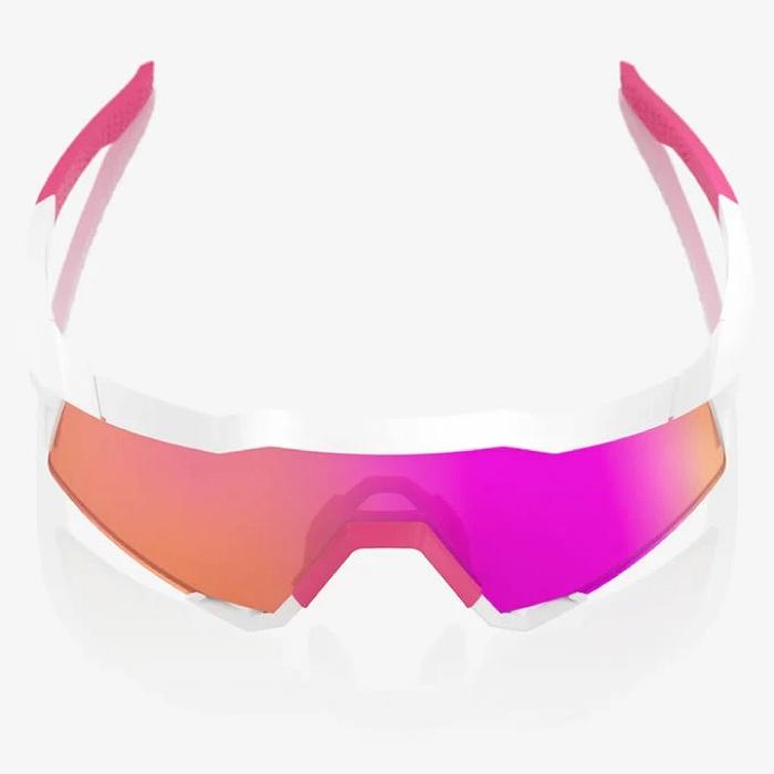 ワンハンドレッドサングラスspeed craft ピンク 100% ワンハンドレッド SPEEDCRAFT スピードクラフト Matte White/Pink
