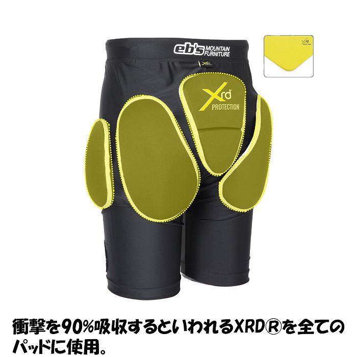 エビスebsスリムプロテクター スノーボード EBS エビス 4500114 SLIM PROTECT XRD スリムプロテクトXRD BLACK
