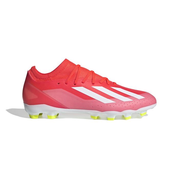 赤いサッカーシューズ FGスタッド adidas（アディダス） エックス クレイジーファスト LEAGUE HG/AG