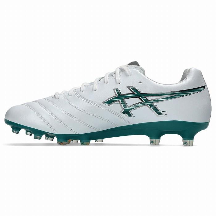 ASICS アシックス DS LIGHT X-FLY PRO 3(ホワイト×レイニーレイク) 1101A072.101 WHITE/RAINY LAKE サッカー スパイクSTの画像