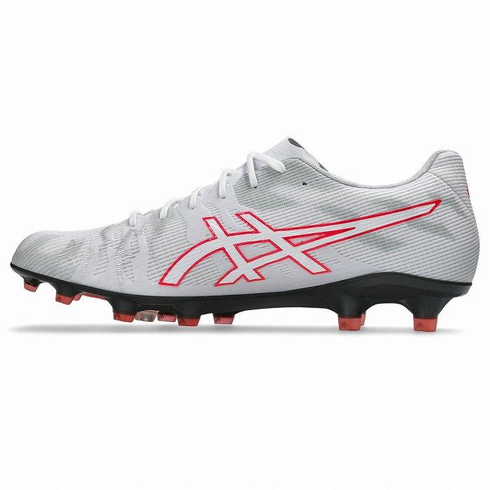 ASICS アシックス DS LIGHT ACROS PRO 3(ホワイト×フラッシュレッド) 1101A071 104 サッカー スパイク DSライト アクロスプロ3STの画像