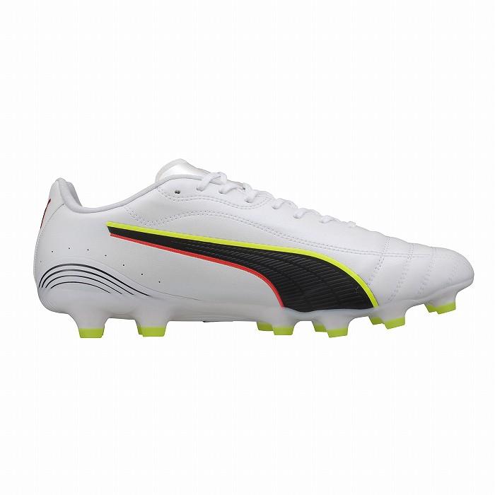 PUMA プーマ KING 20 ULTIMATE JP HG/AG(ホワイト×ブラック) 108458 01 サッカー スパイク キングSTの画像