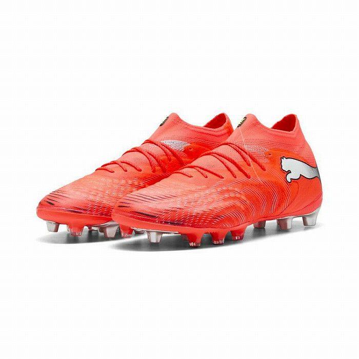 PUMA プーマ FUTURE 9 ULTIMATE AG(レッド×シルバー) 108890 01 サッカー スパイク 人工芝用 フューチャーSTの画像