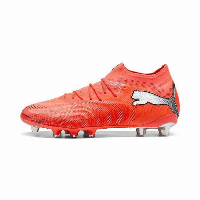 PUMA プーマ FUTURE 9 ULTIMATE AG(レッド×シルバー) 108890 01 サッカー スパイク 人工芝用 フューチャーSTの画像