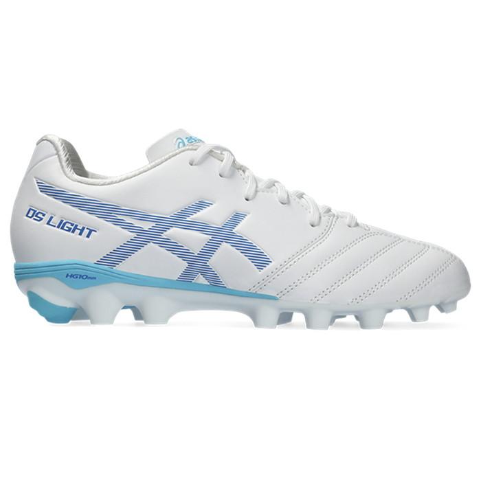 ASICS アシックス DS LIGHT JR GS 1104A046.102 102 ホワイト×ブルー サッカー ジュニアスパイクST｜stadiummorispo｜02