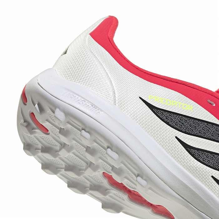  Predator サッカーシューズ ホワイト/レッド adidas（アディダス） PREDATOR LEAGUE FT TF J(レッド×ホワイト