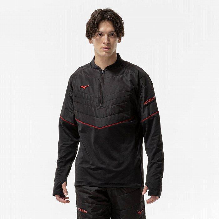 MORELIA ハイブリッド トレーニングトップ MIZUNO（ミズノ） MORELIA ハイブリッド トレーニングトップ(ブラック