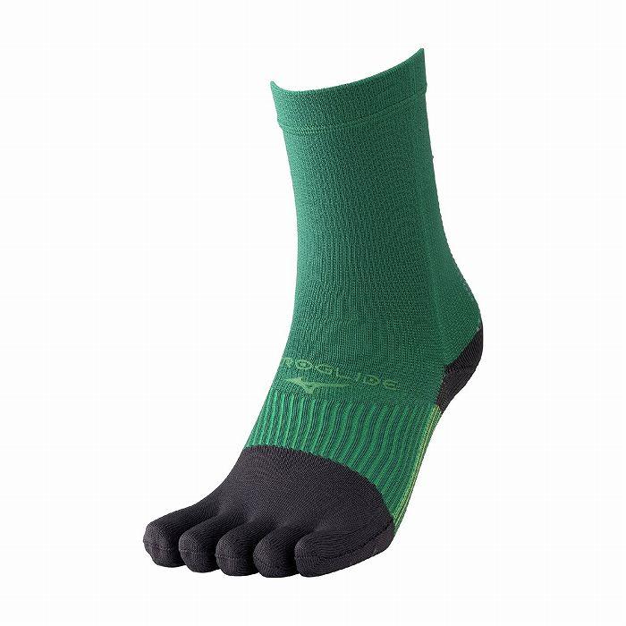 新品サッカーソックスXL27〜29みどり✖️22足 MIZUNO（ミズノ） ZEROGLIDE NEO SHORT SOCKS 5本指 P2MXC010 サッカー