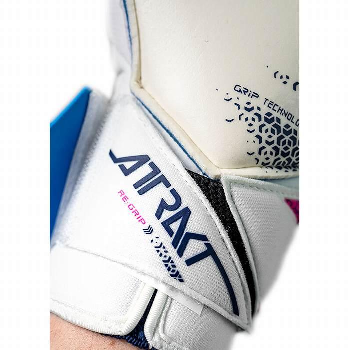 reusch RS ロイッシュ RS サイズ8.5 L ホワイト×ブルー reusch（ロイシュ） アトラクト リグリップ エボリューション(ブルー