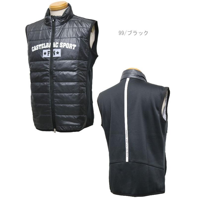 CastelBajac（カステルバジャック）空調服 ベスト ブラック メンズ 50％OFF！セール】カステルバジャック / CASTELBAJAC（秋冬モデル