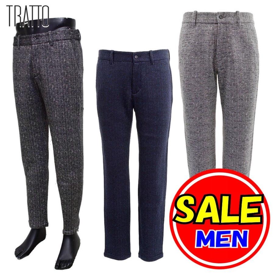 スツールズ/STOOLS /トラット / TRATTO（秋冬！）ヘリンボンツイードイージーパンツ(メンズ)