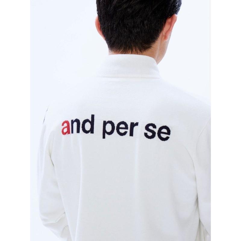 40%OFF セール アンパスィ/and per se(秋冬モデル！）防風ニットハーフ