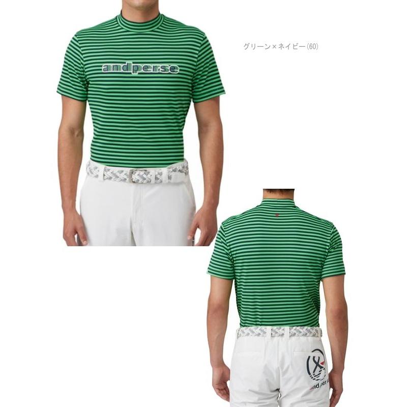 and per se 【40％OFF!セール！】アンパスィ 半袖モックシャツ