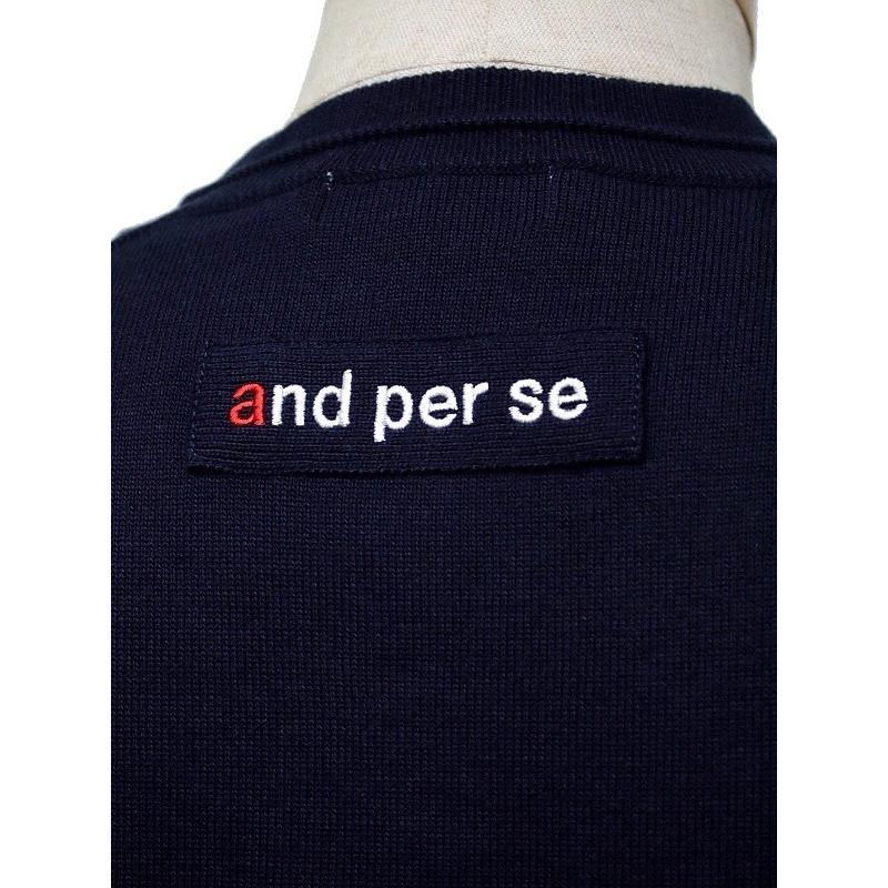 40％OFF！セール】アンパスィ/and per se(春モデル！）Vネックセーター