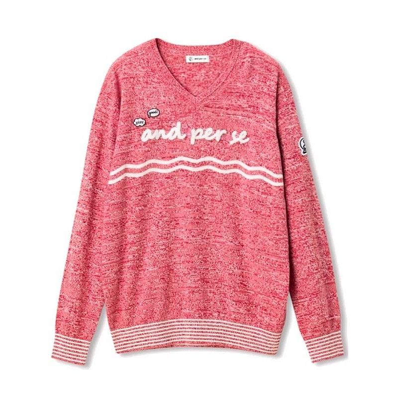 40％OFF！セール】アンパスィ/and per se(春モデル！）Vネックセーター