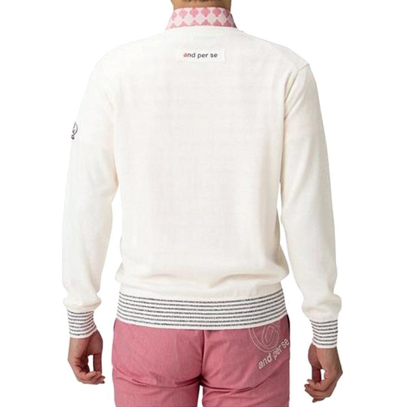 40％OFF！セール】アンパスィ/and per se(春モデル！）Vネックセーター