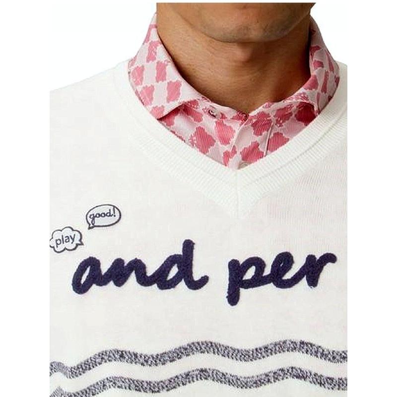 40％OFF！セール】アンパスィ/and per se(春モデル！）Vネックセーター