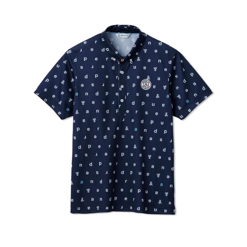 and per se アンパスィ　ボタンダウン半袖シャツ　サイズL アンパスィ（and per se）（メンズ）スイングドライ エアリー