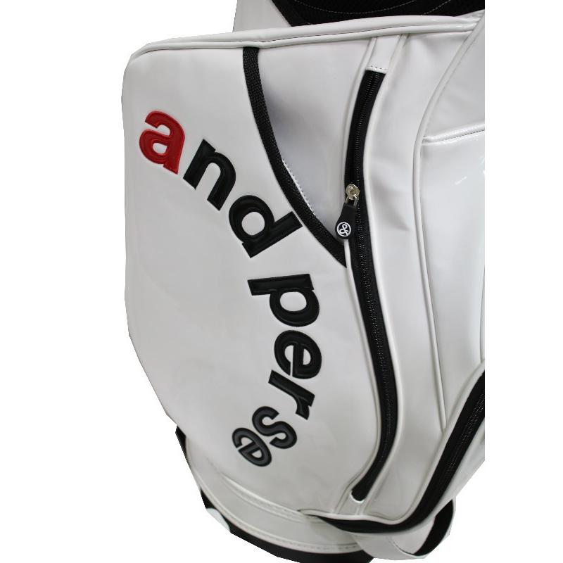 and per se★アンパスィ★9.5型★３点式★エナメル★良品★プロモデル★ 40％OFF！セール！アンパスィ/and per se (継続）キャディバック