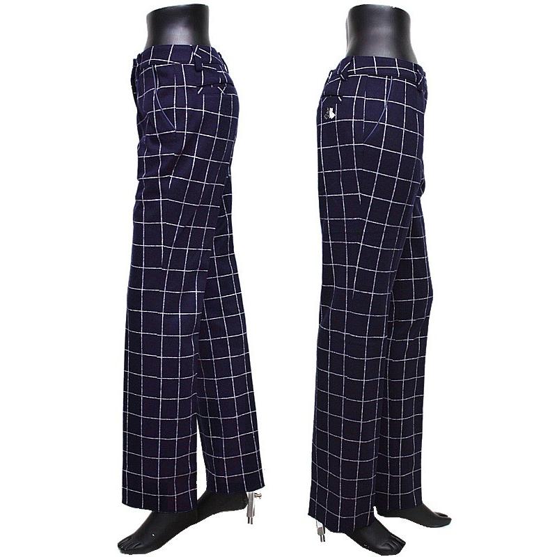 【50％OFF！セール】ブラック＆ホワイト/ブラック アンド ホワイト/秋冬モデル!ストレッチパンツ/チェック柄/裏地付き（レディース）の画像