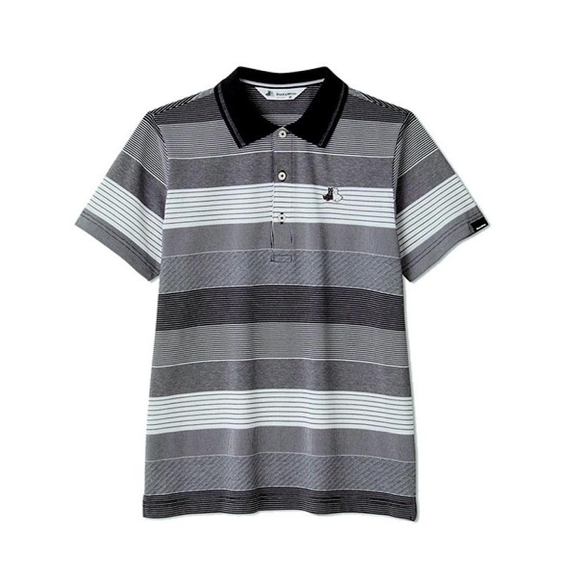 ブラック＆ホワイトメンズ半袖ポロシャツ 40％OFF！セール】ブラック＆ホワイト / ブラック アンド ホワイト（春