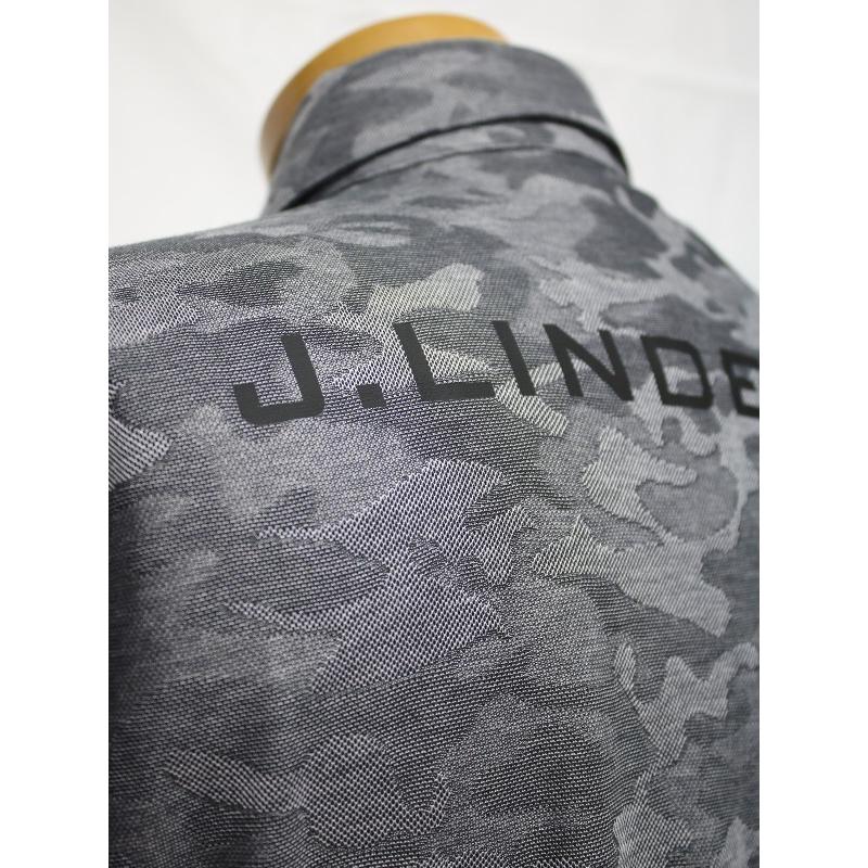 j.lindeberg jリンドバーグ カモフラージュ ゴルフ　シャツ　グレー J.リンドバーグ / J.LINDEBERG （2022春夏新作！）日本限定 メンズ