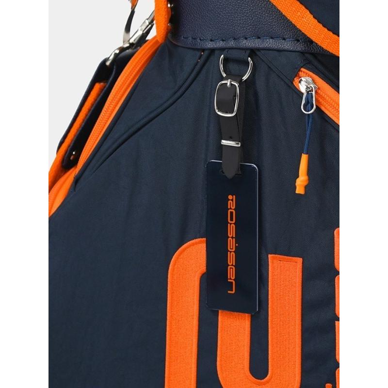 タグ付ロサーセンrosasen/ロゴ入りキャディバッグオレンジ 新品タグ付