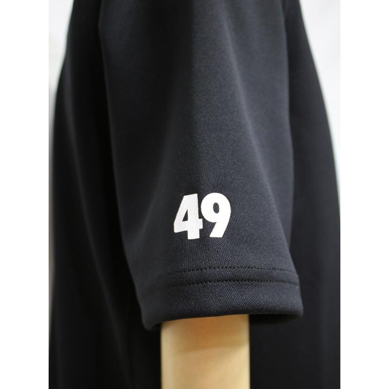 TFW49 ティエフダブリュー　ワンピース　モックネック　ロゴ　黒　S TFW49 ティーエフダブリュー49 RELAX MESH MOCKNECK リラックス