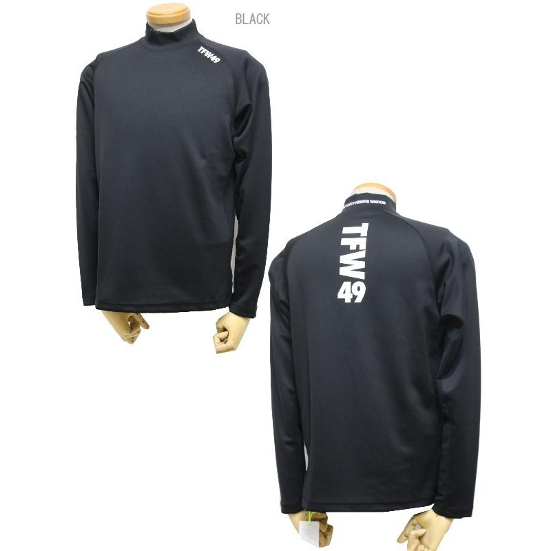 新作　TFW49 モックシャツ L TFW49 - RELAX HALF MOCK NECK | モックネックシャツ | カーキ