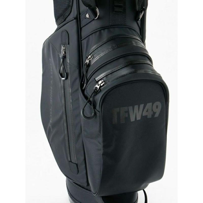 【未使用品】 TFW49 キャディバッグ  黒 マット調 TFW49 キャディバッグ ゴルフバッグ 9インチ スタンド ゴルフ