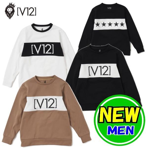 V12　V TWELVE（2021秋冬新作！）BACK STAR CREW　/ゴルフウェア/送料無料！