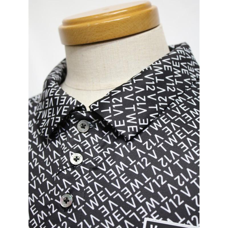 美品　V12 （V TWELVE） メンズ　半袖ポロシャツ　M V12 ゴルフ V TWELVE（2023春夏新作！）ENUMERATION POLO メンズ