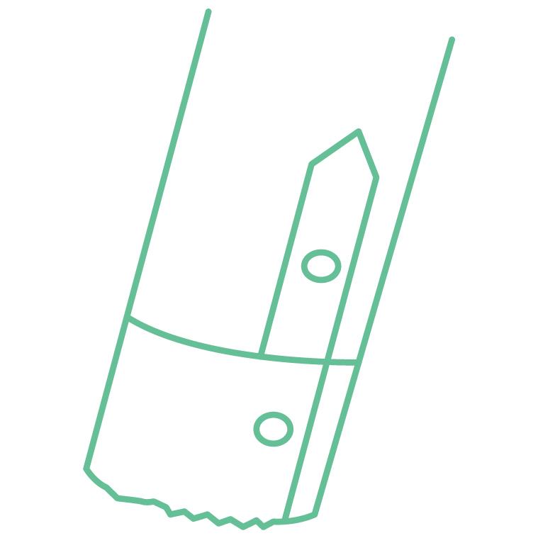 シャツ・ブラウスのお直し 袖口すりきれ直し |  | 02