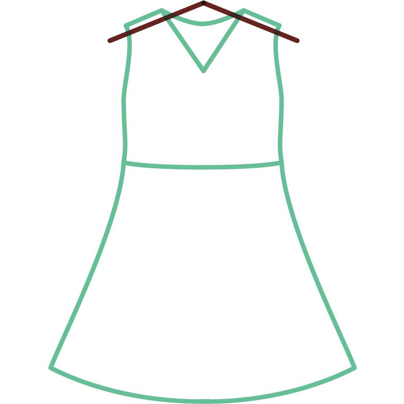 ワンピースのお直し 肩で着丈を詰める |  | 02