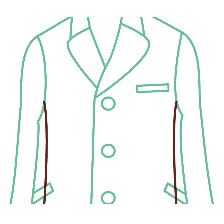 ブルゾン・コートのお直し 脇巾詰め |  | 02