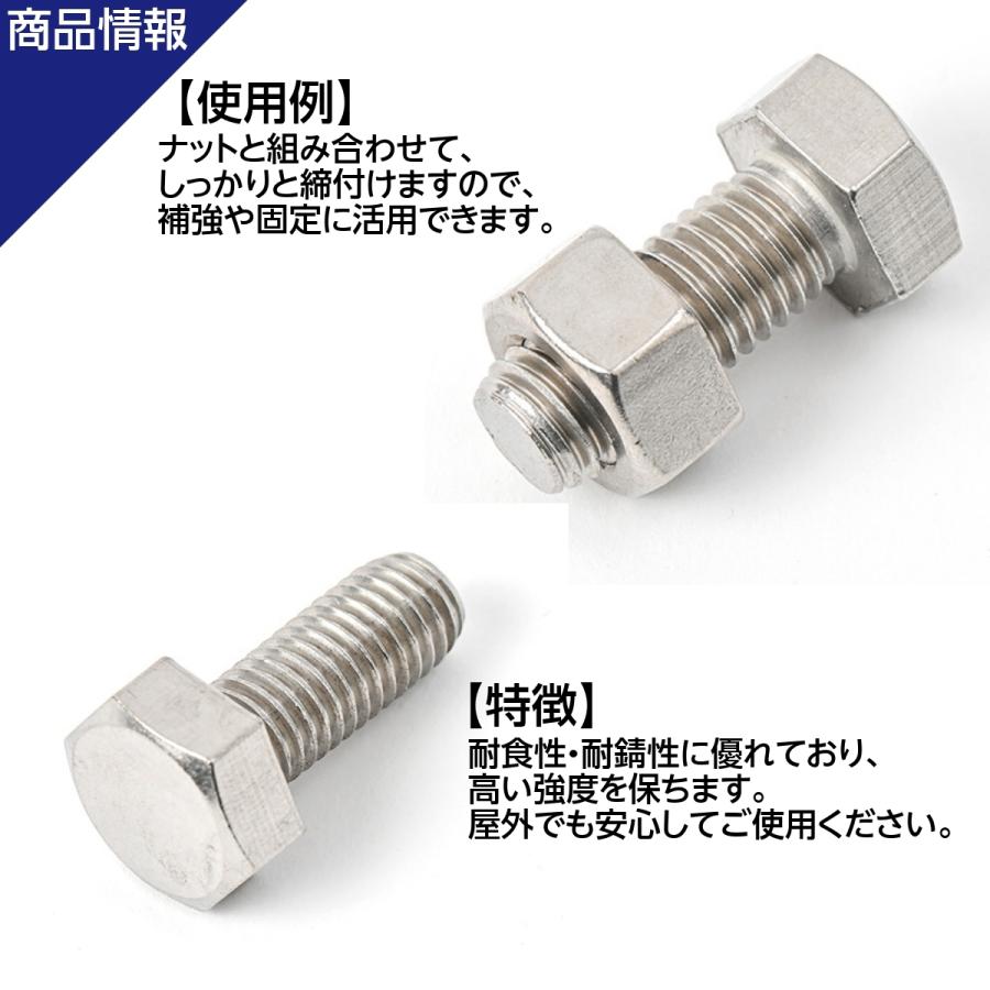六角ボルト 全ねじ M12×30 ケース入り600本 首下:30mm 平径:19mm 厚み