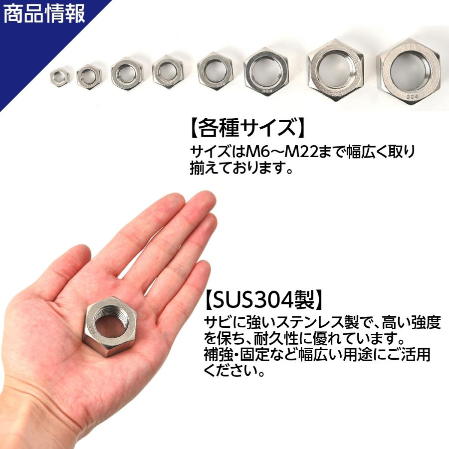 最大 オフ Nty 店六角ナット M22 ケース入り3個 1種 並目 厚み 18mm 二面幅 32mm Sus304 ステンレス ナット 修理 Diy 補強 部品 Cinemarden Com Br