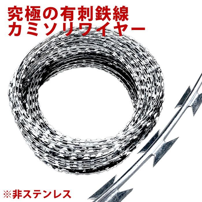 有刺鉄線 メッキ製 カミソリワイヤー 長さ 10m 防犯対策 侵入防止柵 Razorwire Coil ステンレス専門店 Nty 通販 Yahoo ショッピング