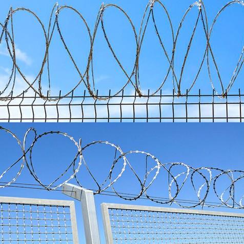 有刺鉄線 メッキ製 カミソリワイヤー 長さ 10m 防犯対策 侵入防止柵 Razorwire Coil ステンレス専門店u Nty Com 通販 Yahoo ショッピング