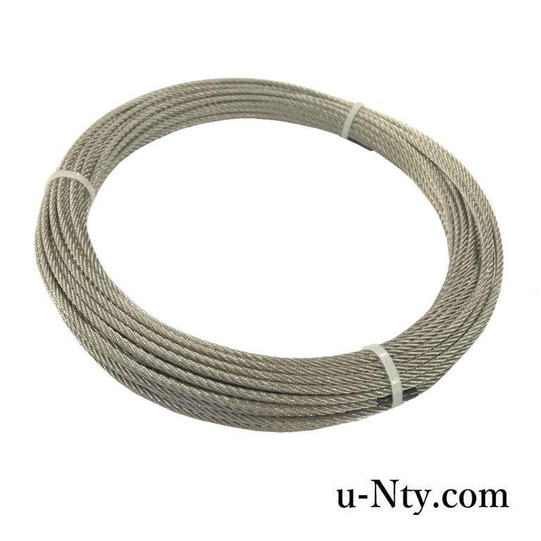 ワイヤーロープ 線径 6.0mm 20m巻 ステンレス ロープ DIY フェンス