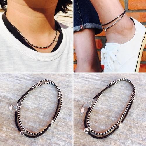 カレンシルバー アンクレット メンズ ネックレス シンプル 2way ハンドメイド レディース アクセサリー シルバー ペア Stairs ステアーズ 送料無料 St02ka10 シルバーアクセサリーstairs 通販 Yahoo ショッピング