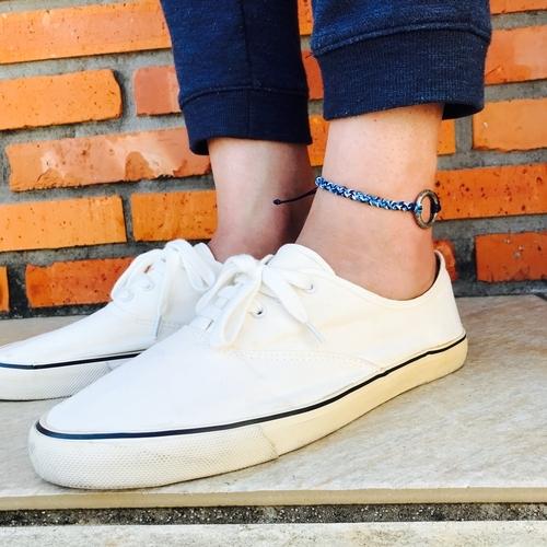 アンクレット ワックスコード メンズアンクレット シンプル