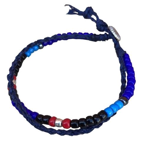 ブレスレット ビーズブレスレット 日本製 2連 メンズブレスレット