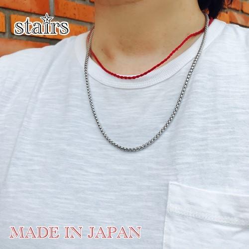 ネックレス メンズ チェーン シルバー シンプル メンズネックレス マンテル ロング 太め 2連 ブラック ベージュ ペア プレゼント クリスマス St03n40 シルバーアクセサリーstairs 通販 Yahoo ショッピング