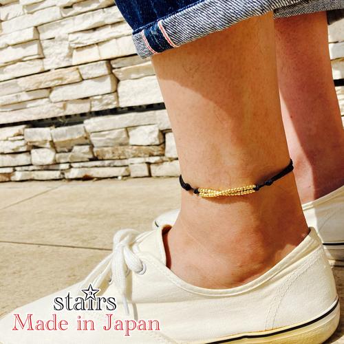 ゴールドビーズ2連アンクレット ゴールドビーズ2連アンクレット