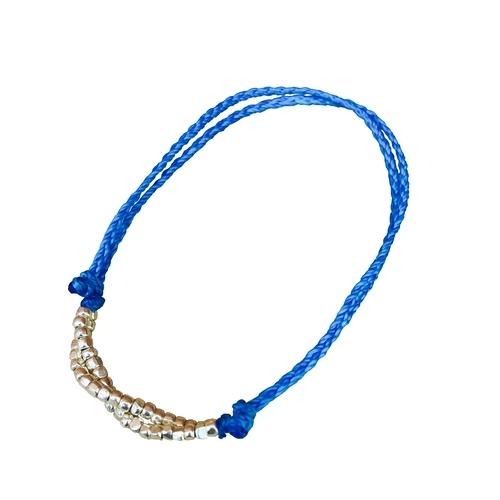 アンクレット メンズ つけっぱなし ビーズ 2連アンクレット