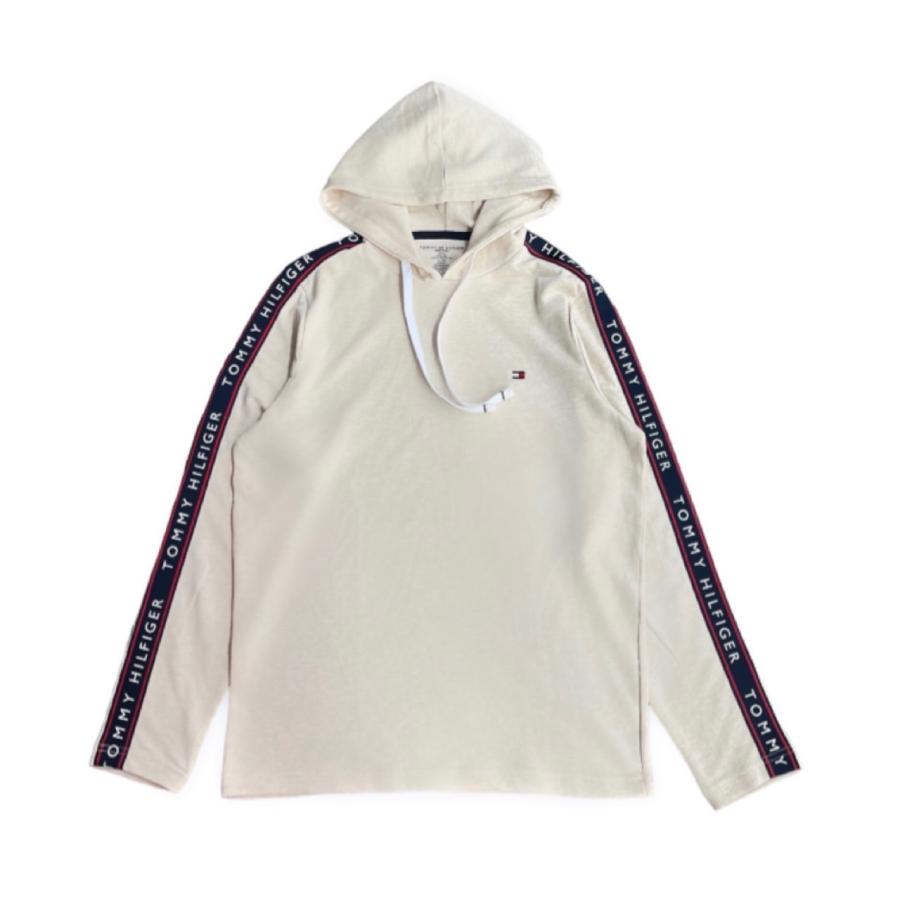 トミーヒルフィガー Tommy Hilfiger パーカー 薄手 ロンT 長袖 09T4256 スウェット メンズ レディース 部屋着 フーディー 袖ロゴ ルームウェア TOMMY HILFIGER｜staiwan｜16